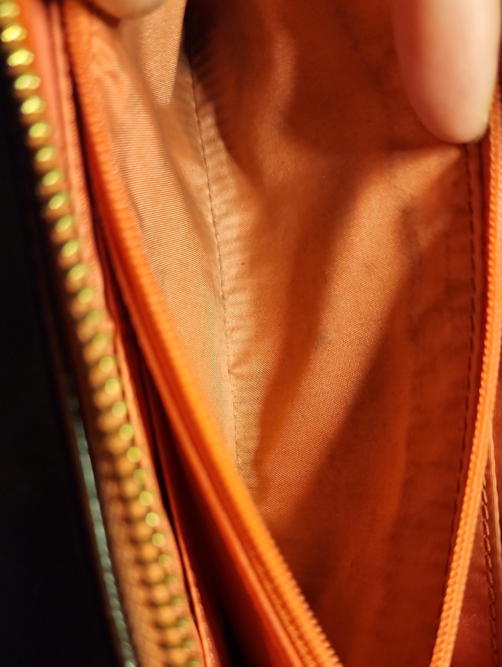 Coach Coral Or Salmon Color Saffiano Leather Zip Around Wallet - Picture 10 of 15